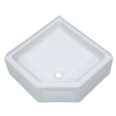Lippert 27IN X 27IN CORNER SHOWER PAN CD WHT 325246